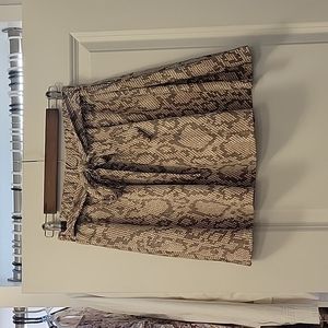 Versona snake print skirt / skort with tie